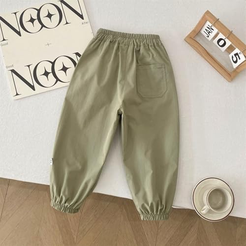 Boys Casual Cargo Pants Summer Activewear Loose Fit Trousers for Sports Kids Fashion Sweatpants Athletic Wear4