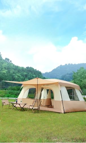 Carpa familiar grande para camping 6 personas 2 habitaciones miniatura 2