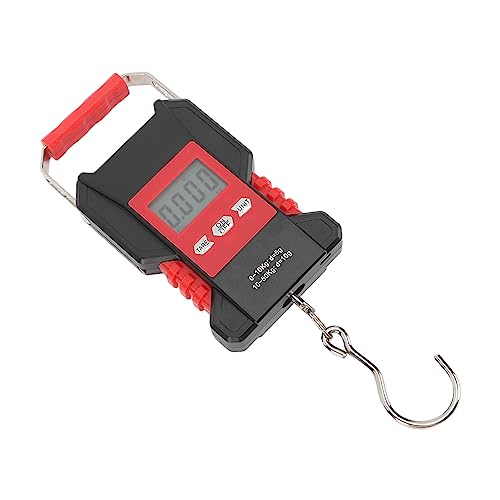 Balança de Peixe, Peso Digital, Retroiluminado, Display LCD, Carregamento USB, Fita Métrica, Bagagem