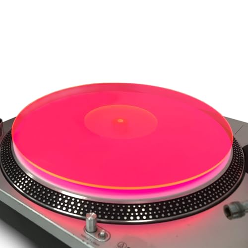 Acrylic Turntable Mat-Platter Vinyl Slipmat for 12 Inches LP Players-Reduced Noise & Improves Sound Quality & Provides Tighter Bass-Anti Static Record Player Mat.