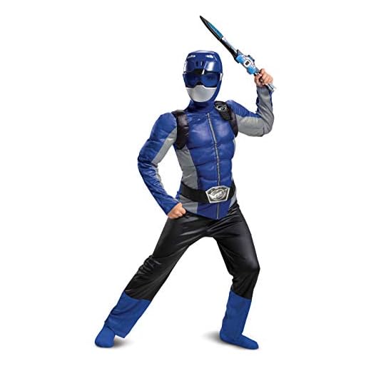 Classic Muscle Blue Power Rangers Costume