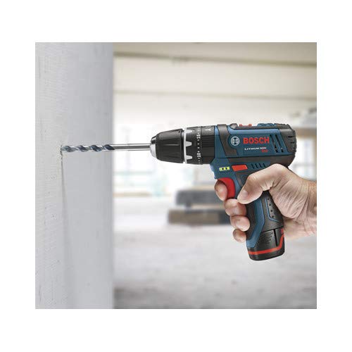 Bosch PS130-2A-RT 12V Max Lithium-Ion 3/8 in. Ultra Compact Hammer Drill Kit (Renewed)