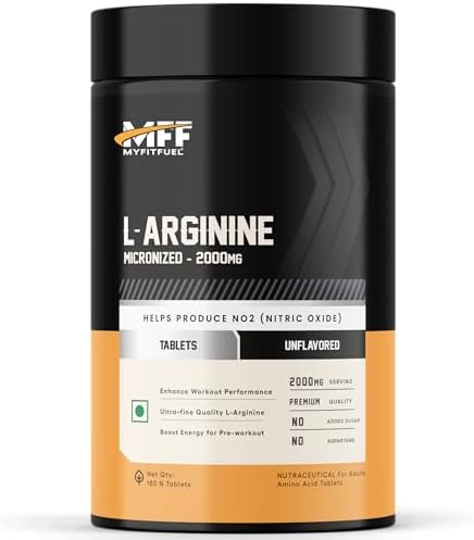 MyFitFuel L-Arginine (2000 mg) Amino Acid, 120 Tablets