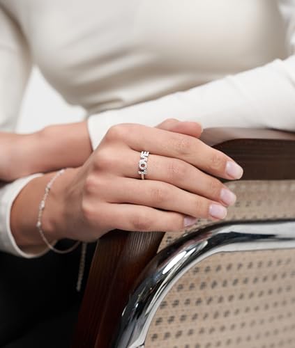 Tamaris Damen Ring TJ-0710-R-54 aus 925 Silber in Silber mit Zirkoniasteinen – Ansicht 3