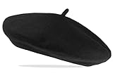 himno boina negra chile Talla única Van Der Rich ® - Sombrero Lana clásico de Boina Francesa - Mujer (Negro, TU)