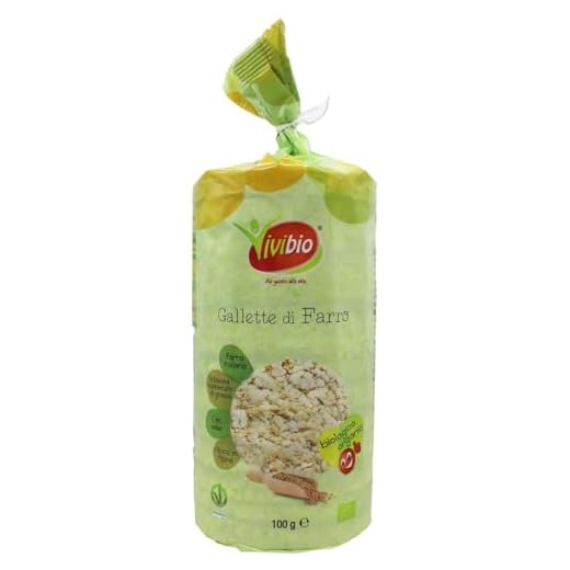 Vivibio, Gallette 100% farro c/sale bio, 100g