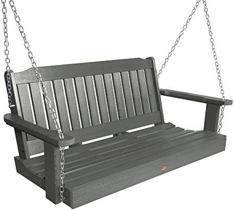 Highwood AD-PORL2-CGE Lehigh Porch Swing, 4 Feet, Coastal Teak