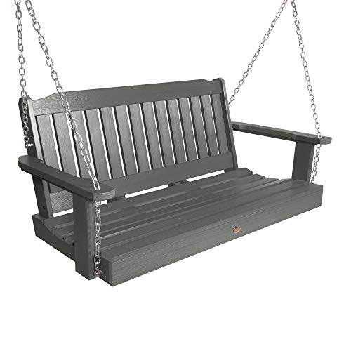 Highwood Ad-Porl2-Cge Lehigh Porch Swing, 4 Feet, Coastal Teak #TOP16