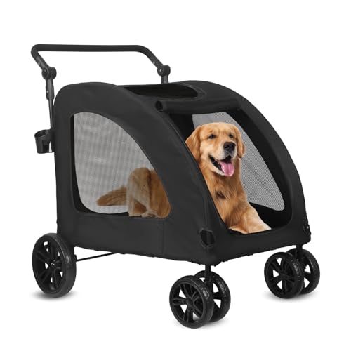 Poussette pour chien de taille moyenne balade en ville chariot pliable