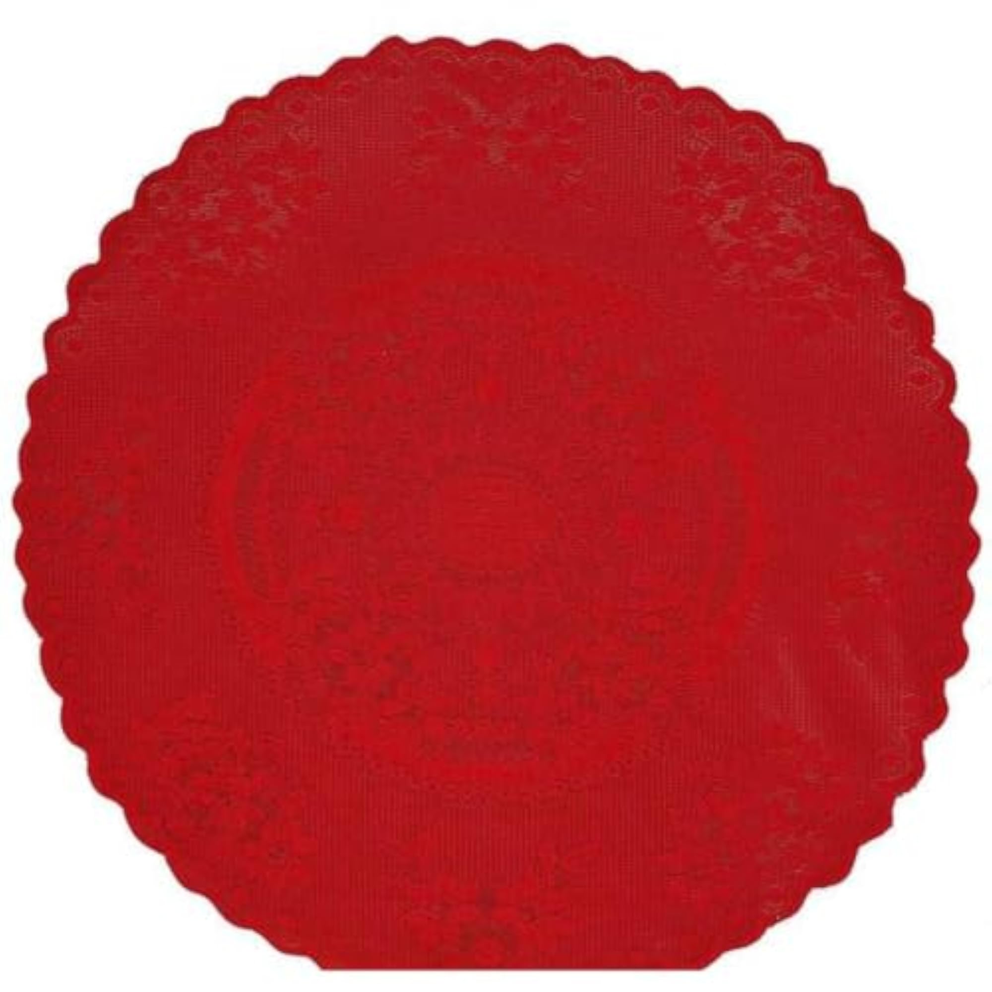 Fabric Round Table Cover Red, 40 Inch
