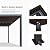PURPLE LEAF Outdoor 12' × 14' Louvered Pergola with Two Short Side Beam Roller Blinds and Patio Adjustable Aluminum Canopy Retractable Metal Roof for Deck Outside Backyard Hardtop Gazebo Sun Shade
