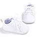 Infant Baby Classic England PU Leather Soft Soled Anti-slip Toddler Shoes White 0-6m