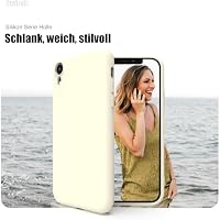 Zuvirelx Silikon Handyhülle für iPhone XR Hülle, Weiches Griff, Dünne, Minimalistisch, Stoßfest, rutschfest, Taschenpassend - Weiß – Ansicht 2