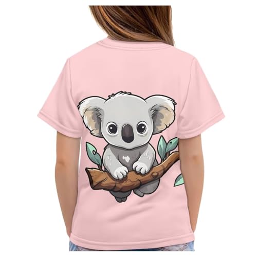 Image of JEOCODY Boys Girls Graphic Tees Funny 3D Printed Short Sleeve T-Shirts 3-16T