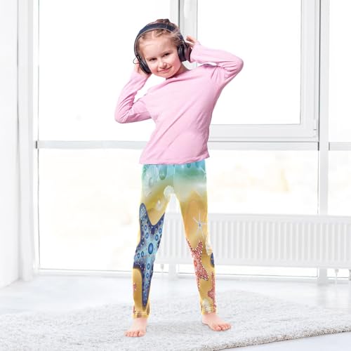 Bolaz Toddler Girls Leggings Printed Yoga Pants Leggings Three Star for Kids4