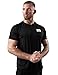 Produktbild Satire Gym®  Muscle Shirt Herren/Schnell trocknendes Mesh Muskelshirt Männer/Sportbekleidung & Muscle Fit T-Shirt - Sportshirt geeignet als Fitness- & Bodybuilding Shirt (schwarz, M)