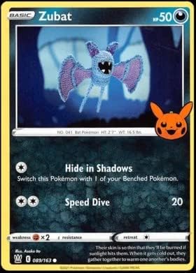 Pokemon Trick or Trade - Zubat - Battle Styles 089/163 - Non Holo - Halloween Stamp