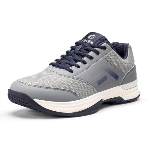 Image of FitVille Extra Wide Pickleball Tennis Shoes Men for Hard or Clay Court | Racquetball, Squash, Badminton, Breathable, Comfortable, Cushioning, Arch Support