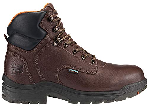 Timberland PRO Men's Titan 6 Inch Alloy Safety Toe Waterproof Work Boot, Dark Mocha, 15 M