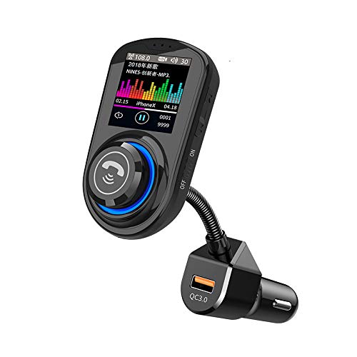 YONGYAO Salida Dual USB 5V Coche Bluetooth V.5.0 Soporte de Reproductor de Mp3 U-Disk/TF - Coched