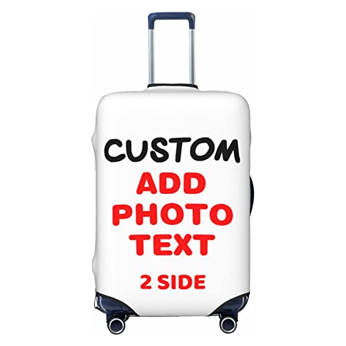 Custom Luggage Cover Personalized Suitcase Cover Washable Luggage Protector Customized Photo Logo Text For Suitcase Luggage Baggage Fit 18-21 Inch Luggage S