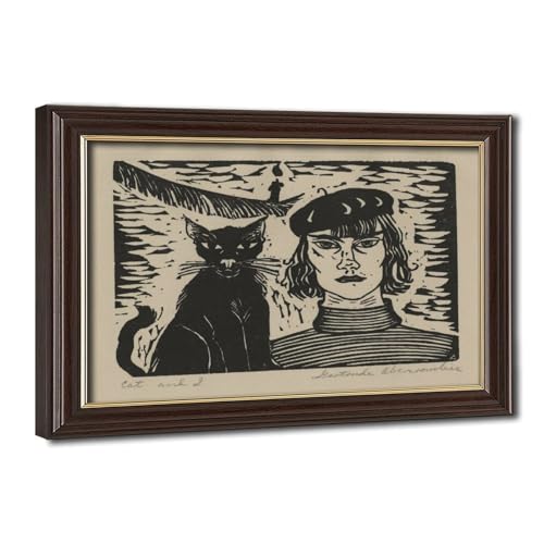 Impression de chat Gertrude Abercrombie toile pour habiller un grand mur vide