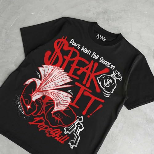 Image of DopeSkill Graphic Tee Streetwear Hip Hop Hypebeast Unisex T-Shirt Sneaker Colour Matching Shirts Inspired Motivation Quotes