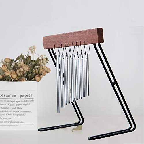 Table Top Bar Chime, Single-row Musical Percussion Chimes Instrument with Solid Aluminum Pipe,Hand Chime for Classroom Management Table Decor or Kids Educational Gift - Thumbnail 4