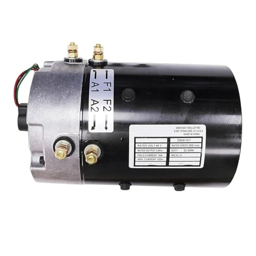 shsiyayh 48V Drive Motor ZQS48-3.8-T ZQS48 3.8T for Tomberlin E-Merge Electric Golf Cart ZQS48
