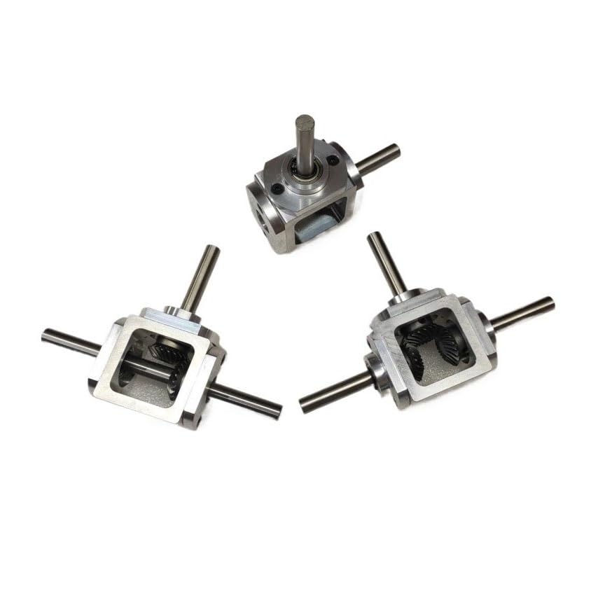 Reductor de engranaje cónico espiral 1:1, transmisión angular de 20 dientes y eje de 8mm 5