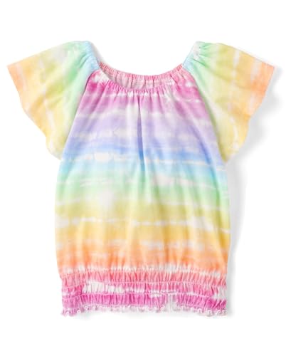 Image of The Children's Place Girls' Smocked Short Sleeve Tops
