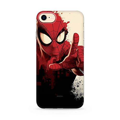 Funda para teléfono móvil de ERT GROUP para Apple iPhone 7/8/ SE 2/ SE 3 Original y con Licencia Oficial de Marvel con diseño Spider Man 006 Adaptada a la Forma del teléfono móvil, Funda Hecha de TPU