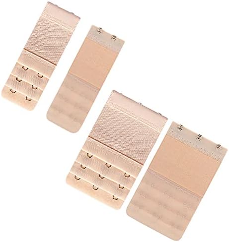 8 pieces of 2 hook/3 hook bra extension bra clip, black and white skin tones, suitable for all bras.