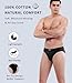 wirarpa Men's 100 Cotton Briefs Underwear No Fly Covered Waistband 4 Pack Black, Dark Blue, Dark Grey, Heather Grey, Small