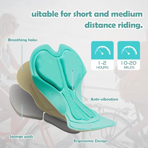 Leeboom Culotte Ciclismo Mujer Transpirable Pantalones Ciclista Mujer de Secado Rápido Pantalon Ciclista Acolchada con 3D para Ciclismo - imagen 4