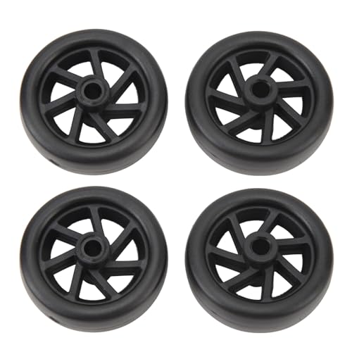 4Pcs Luggage Wheels Replacement Set Rubber Rotation Suitcase Wheels 360 Degree Rotating Wheels for Carts Workbench Trolley