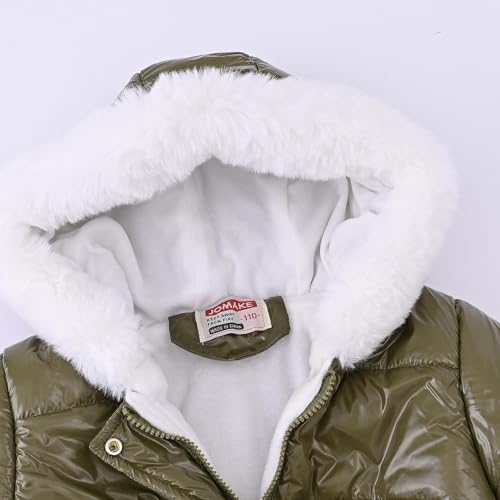 4-12T Kids Boy Girl Winter Fleece Coats Toddler Warm Puffer Jackets Kids Down Outerwear Jacket4