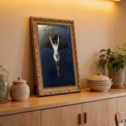 Impression sur toile chauve-souris Albert-joseph Pénot decoration bureau 50x76 cm