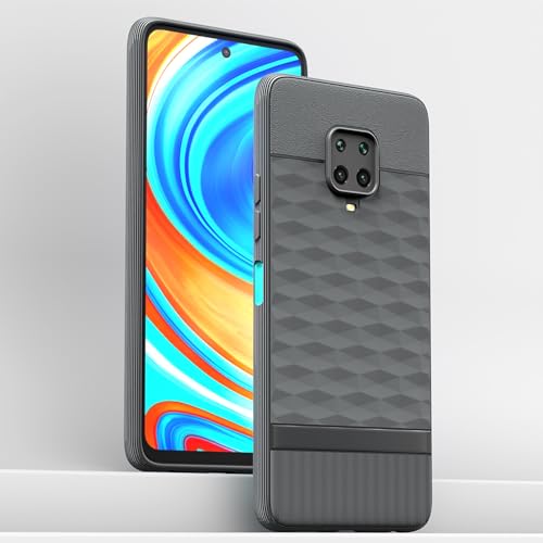 Image of Outlouders Back Cover for Redmi Note 10 Lite /Redmi Note 9 Pro /Note 9 Pro Max | TPU Soft Flexible Shockproof | Full Camera Protection Back Case (Grey)