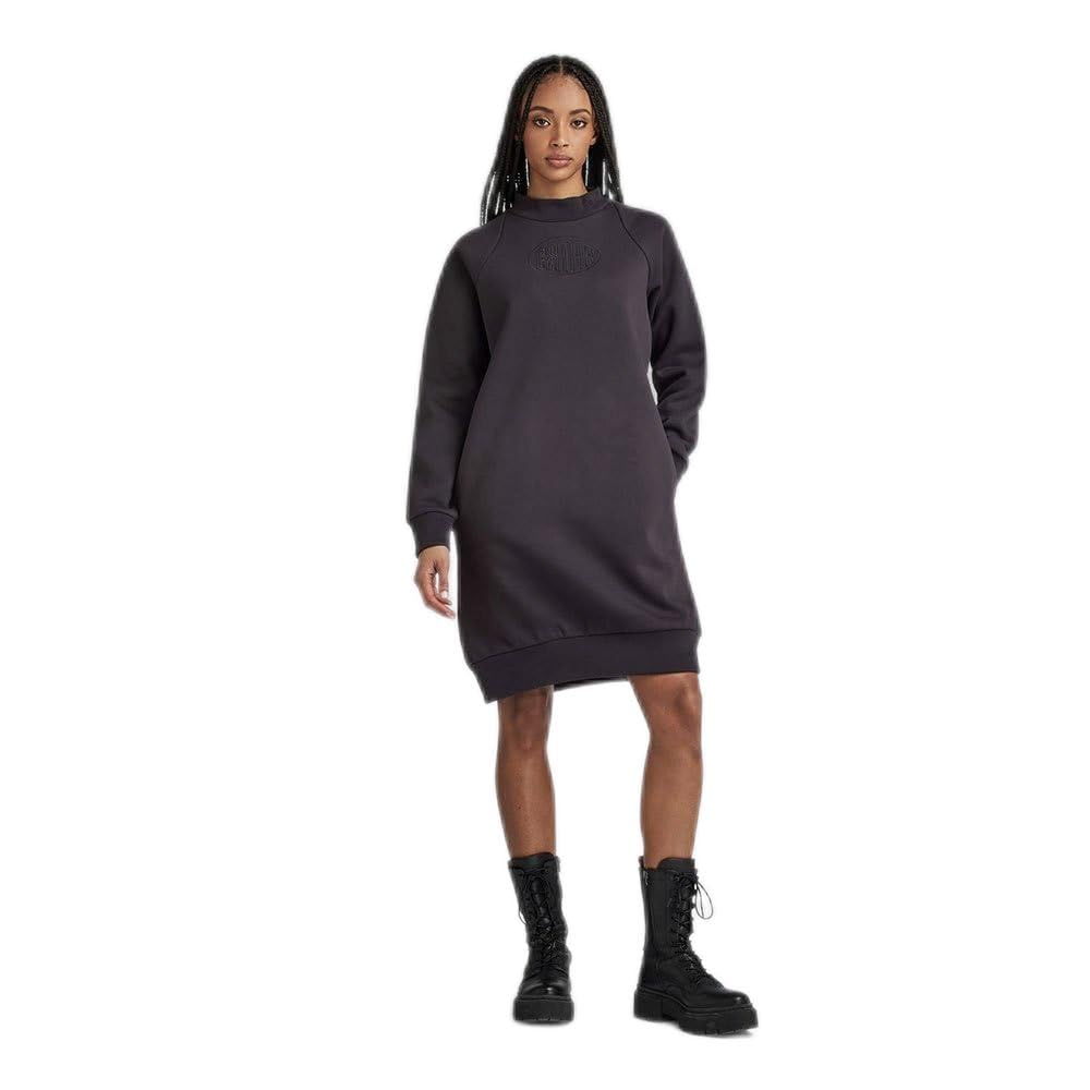G-Star Women's Mock Raglan Sweat Dress, Grey (shadow D23917-D425-992), M