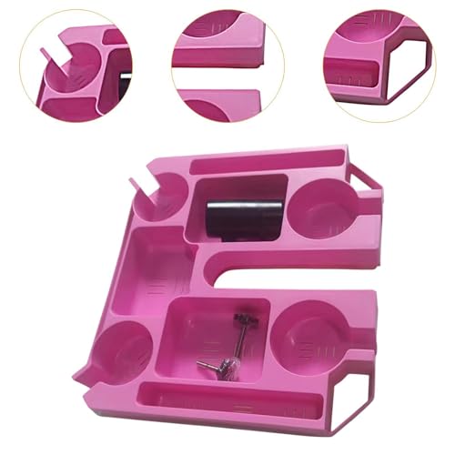 Plateau de plage rose robuste et porte-parasol extérieur durable