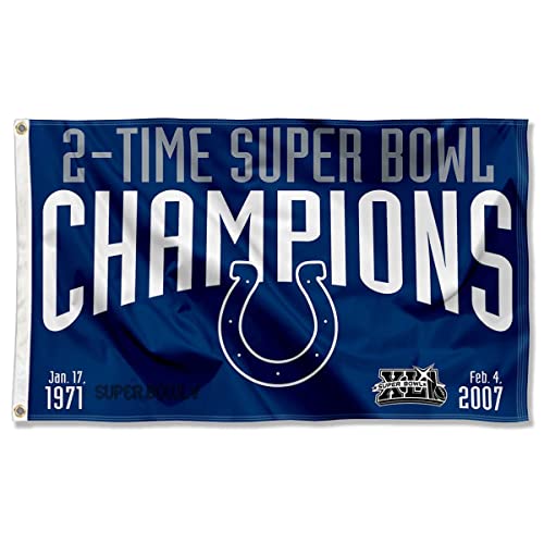 Drapeau Colts Indianapolis 91x152cm decoration interieur exterieur fan de football americain