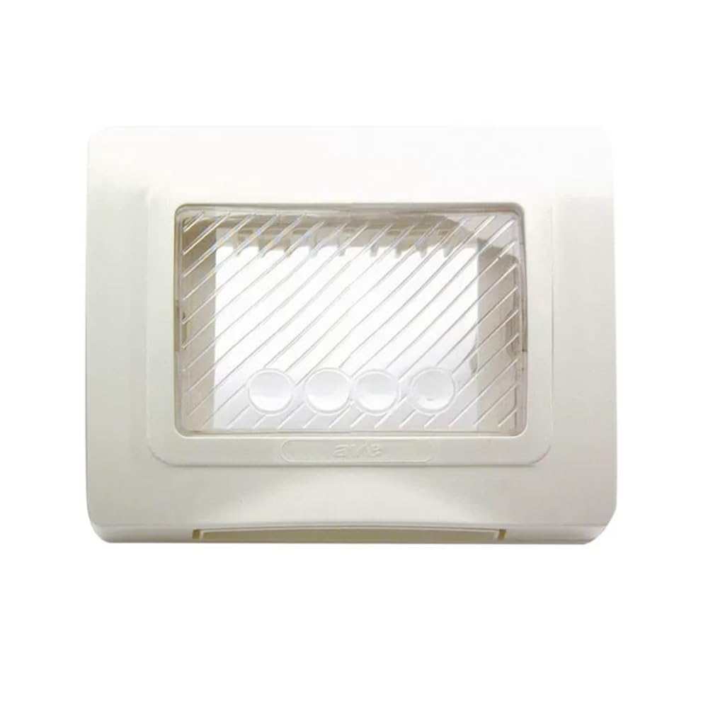 Placca Ave Ip55 Ral9010 Con Membrana 3 Moduli 44Sp03B