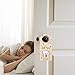 Tooth Fairy Door Hanger, 3D Wooden Tooth Keepsake Box Tooth Door Hanger Cute Hanging Tooth Holder Tooth Box Tooth Fairy Box for Kids Lost Teeth Encourage Gift Room Decoration (Pink)