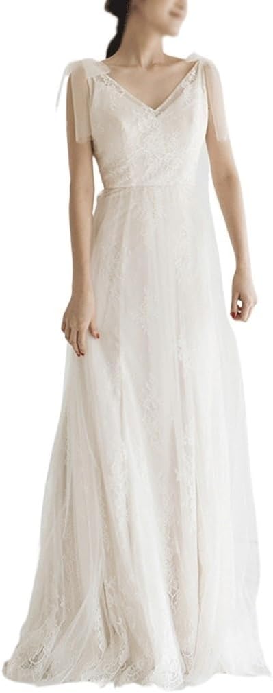 Lace Light Wedding Dress Shows Slim Backless Travel Photography Go Out