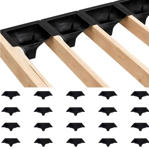 Emayuu 20PCS Black Downspouts for Under Deck Drainage System, PE Deck Downspouts Use for 12'&16' Joist Spacing