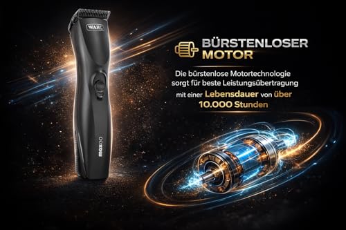 Rotschopf24 Edition: Profi Schermaschine Max Go + acht Metallaufsätze! Bis zu 3 Std. kabellos arbeiten. Sehr gute Qualität!! Für Wahl Hundeschermaschinen Liebhaber
