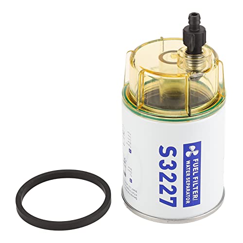 SUNGOOYUE Séparateur d'eau de Carburant Marin, S3227 Séparateur d'eau D'huile Filtre à Carburant de Remplacement Accessoire de Bateau de Yacht