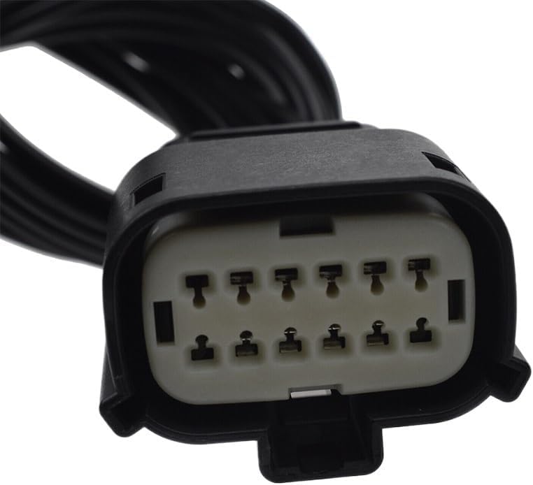 Car Headlight Connector Plug Pigtail Harness Black 68364272AA compatible with the 2015 2016 2017 2018 random-access memory 2500 2020