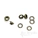 Set of 144, Size #00 Grommets (9.5mm), Antique Brass Color